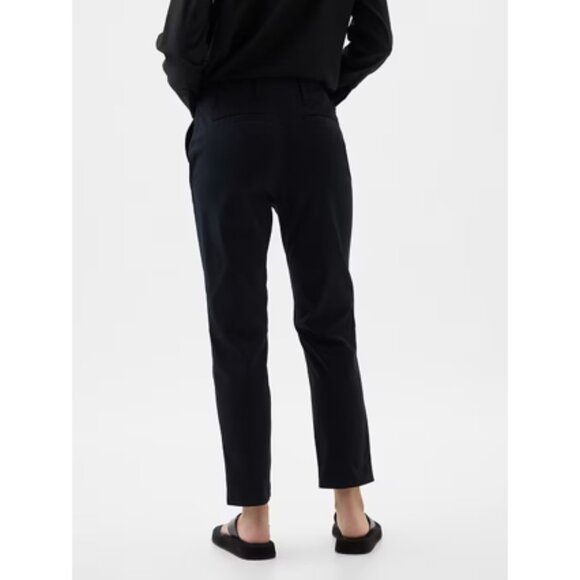 GAP Mid Rise Downtown Khakis Stretch Slim Leg Ankle Pants Black Size 6 RT$70 NWT - Picture 4 of 10